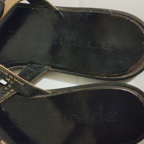 Burberry Masie Nova check Thong Flat Thong Sandals Sz 38.5 - Picture 4 of 9